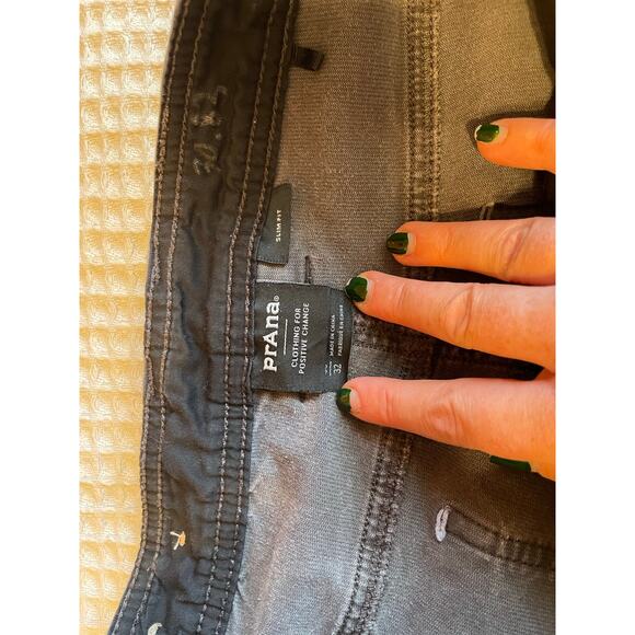 PrAna Men's Sustainer Slim Fit Charcoal Gray Corduroy Straight Leg Pants 36/32 - Picture 13 of 14